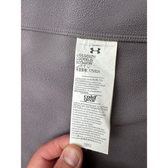 Under Armour Jacket Mens Large UA‎ Baitrunner Stealth Gray/Steele - Picture 8 of 16